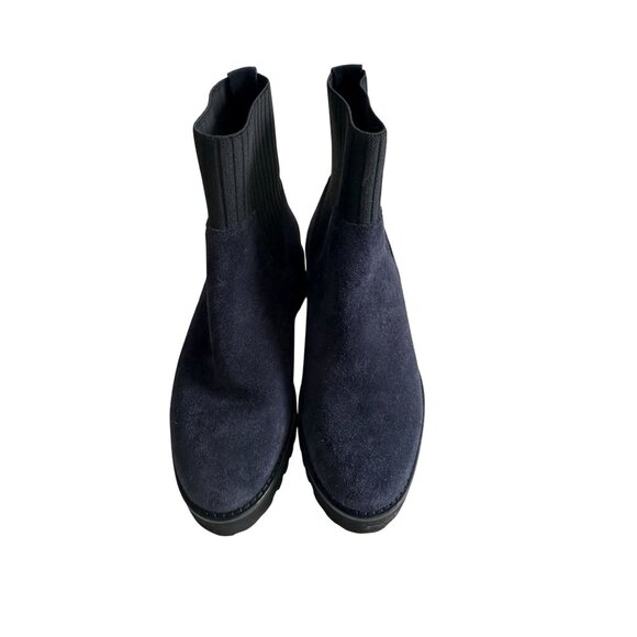 ANDRE ASSOUS Navy Blue Suede Ankle Boots Size 6 - Picture 9 of 9